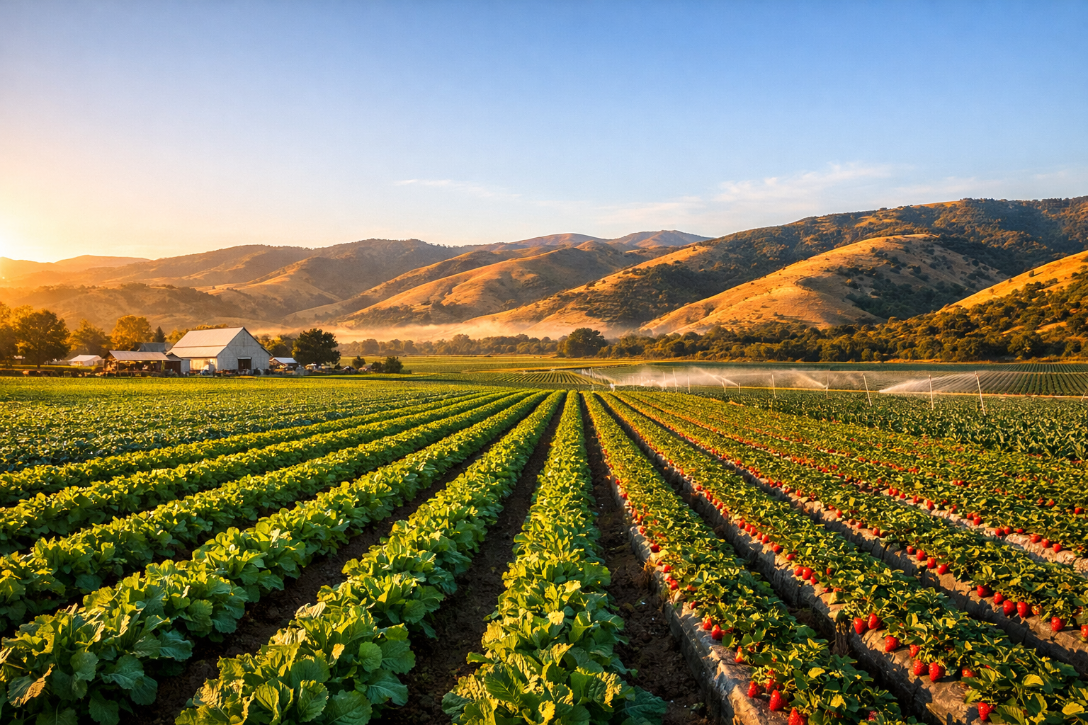 Old Time Farming fields in Santa Maria Valley